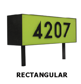 Rectangular Address Sign Product Detail