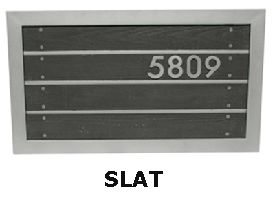 Slat Address Sign Product Detail