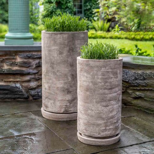 Sgraffito Tall Planter (terracotta In Antico Terra Cotta) contemporary, terracotta, terra cotta, garden, planter