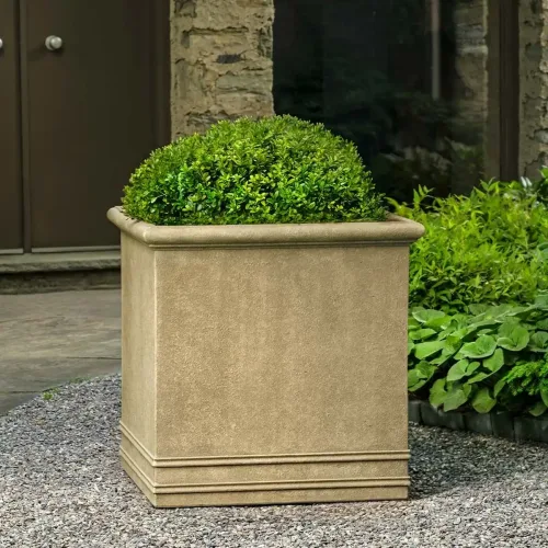 94 815 2300 square rolled rim planter large terra antique lite