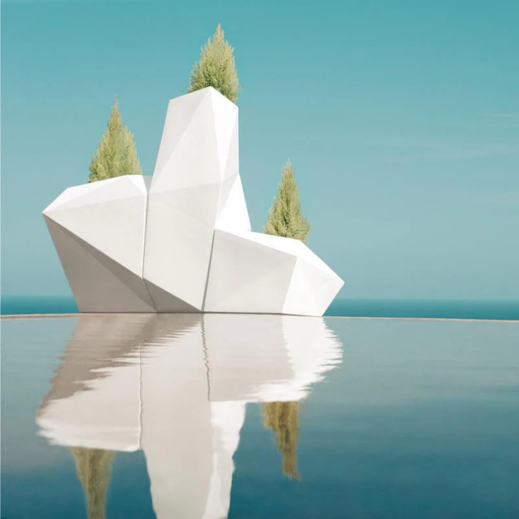 Faz xl planter white faz xl planter