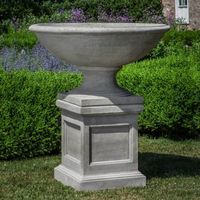 Outdoor cast stone planters