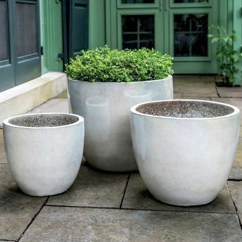 Campania international rafi planters showing rafi garden planters for outdoor garden planting