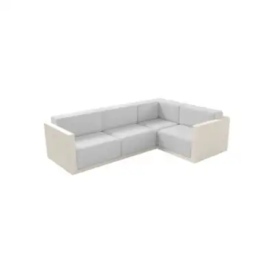 Vondom gatsby 4 seater outdoor sectional sofa with deep seating and architectural profile for luxury patio design