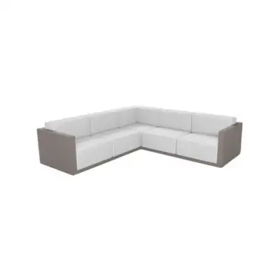 Vondom gatsby 5 seater modular outdoor sofa configuration creating spacious lounge seating for modern outdoor living