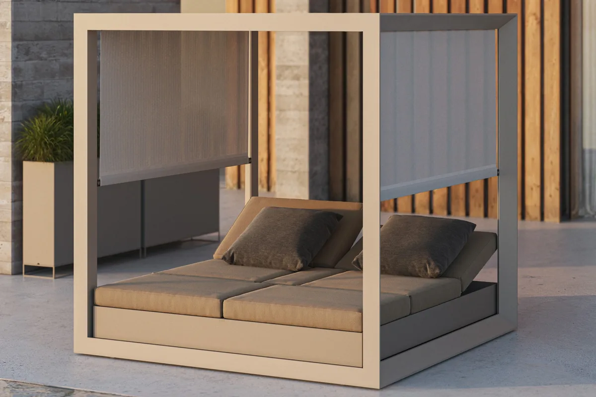 Vondom-Vela-Daybed-with-Parasol-Base-detail-01 Vondom vela daybed with parasol base detail 01