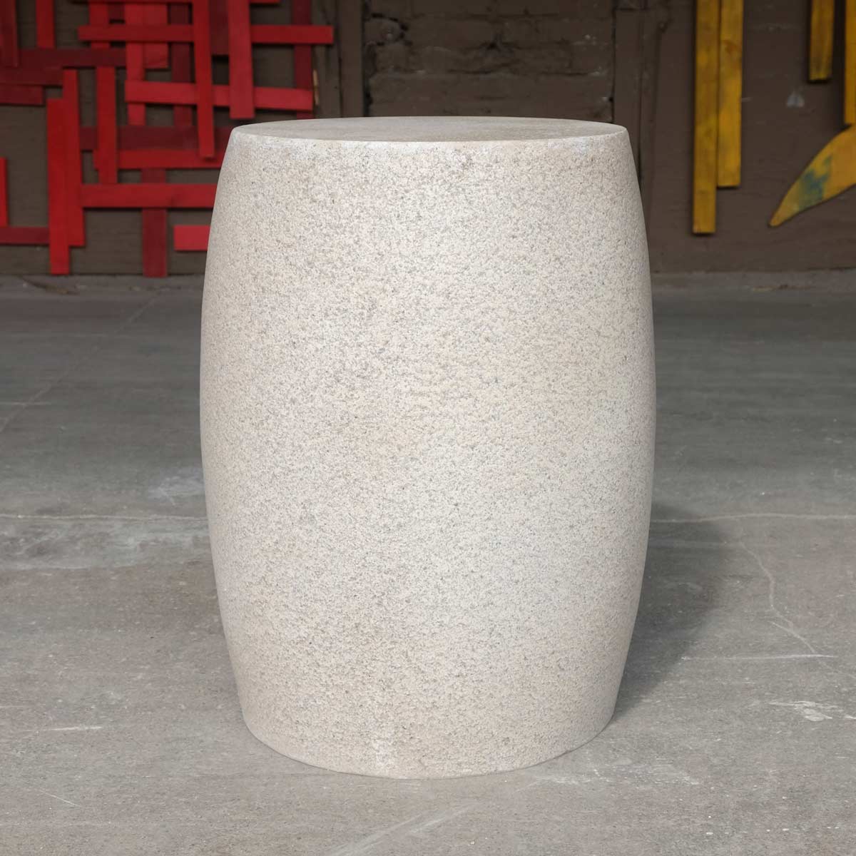 Barrel stool zbt218 23 aged stone