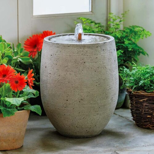 Bebel Fountain (cast Stone In Greystone Finish)