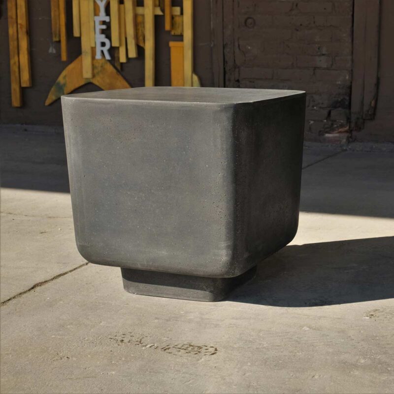 Big Block Table Stools | Lightweight Concrete-Look Cube Stools/Tables