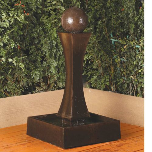 I Fountain Mini With Ball Material: Gfrc Finish: Amatrice i fountain mini with ball garden decor fountains