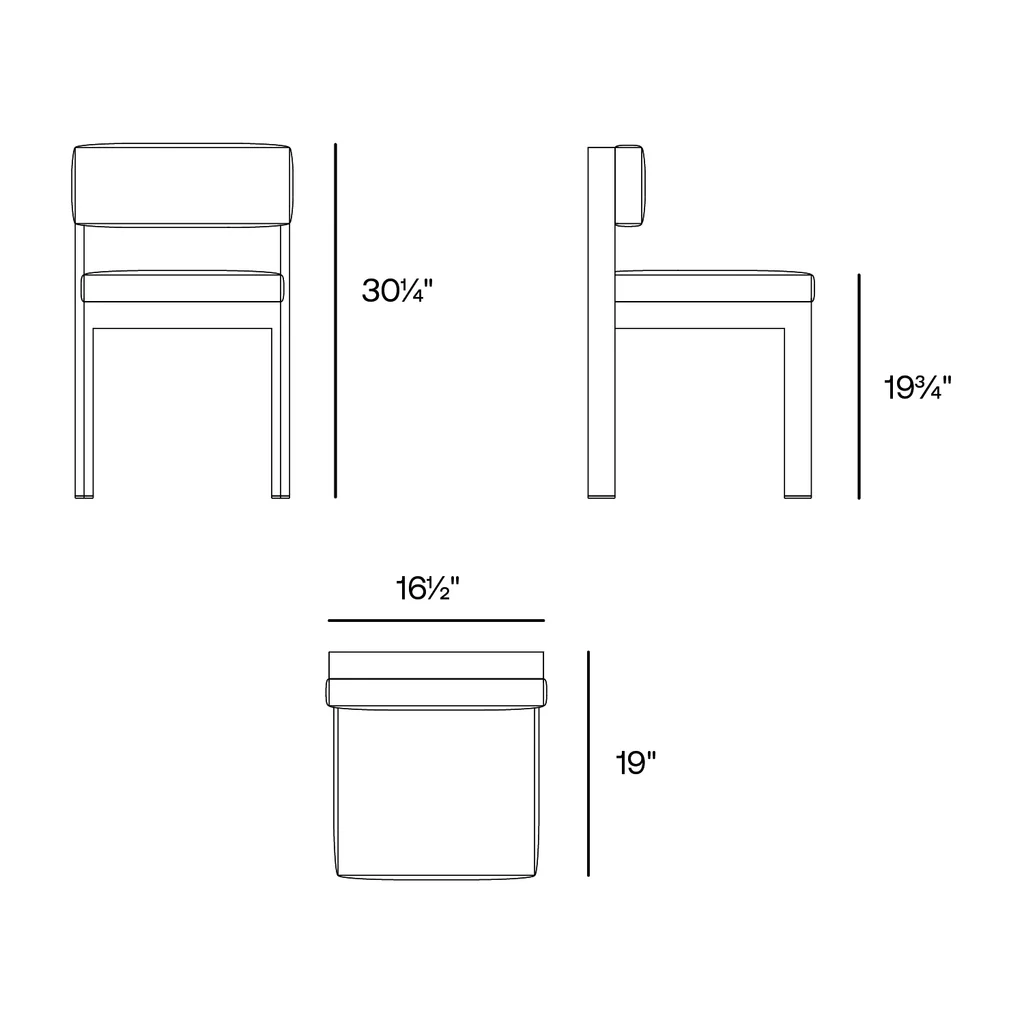 Vondom posidonia outdoor dining chair view add02