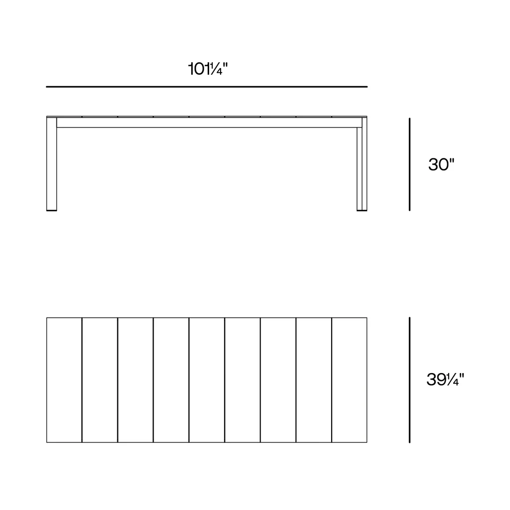 Vondom posidonia outdoor dining table view add