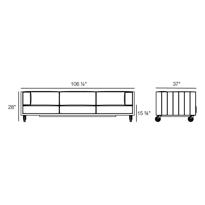 Vondom vineyard outdoor sofa view add06